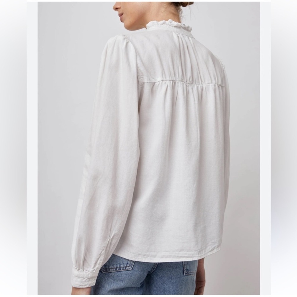 Rails‎ Camille Button-Front Blouse in White shirt top size M - Picture 2 of 6